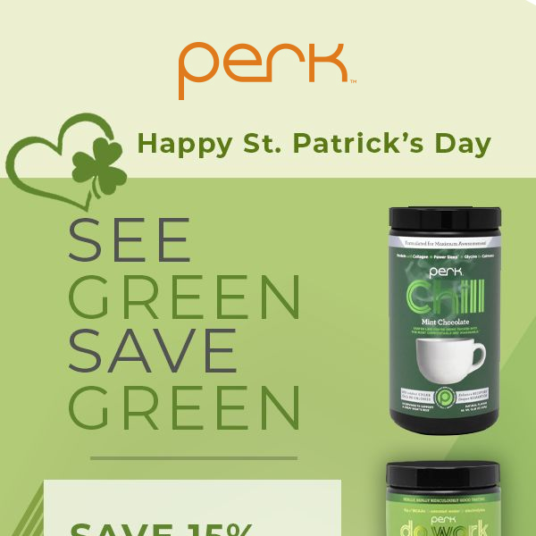 Get Ready to Get Lucky with Perk this St. Paddy's Day!