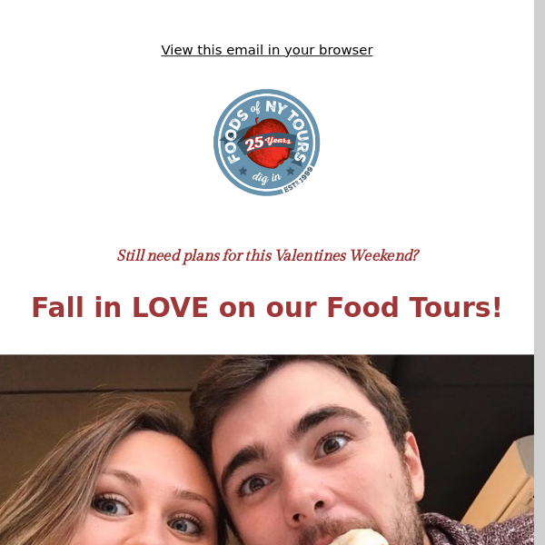 This Valentine's Weekend Fall In Love 😍 On Our Food Tours!