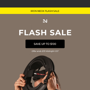 Flash Sale ⚡ Up to $100 Off