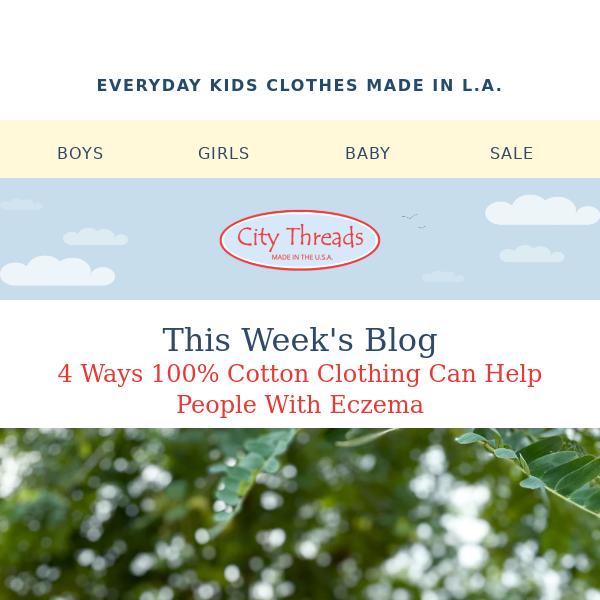 City Threads 👉 4 Ways Cotton Clothing Can Help People With Eczema and Psoriasis