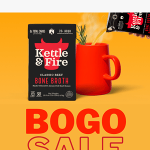 BOGO Sale: Get Your Favorite Bone Broths at Kettle Fire 🍲
