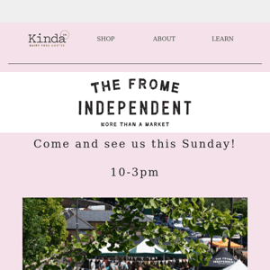 We're at The Frome Independent This Sunday 🧀