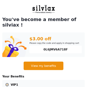 You've become a member of  silviax !