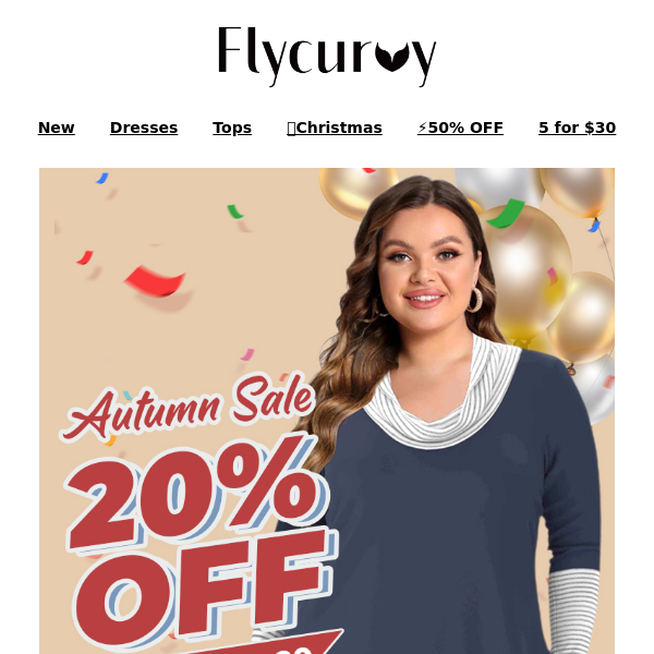 Hi,  FlyCurvy here is 20% OFF Coupon for U