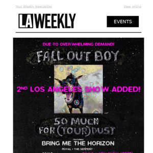 Fall Out Boy - Second show on sale now!