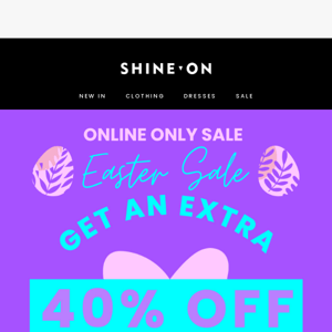 🐰Online Only Sale! Easter Weekend! Extra 40% Off Sale Stock! 🐰