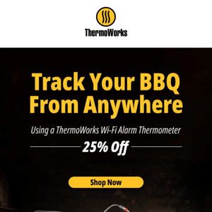 BBQ Month Starts Early! Enjoy 25% Off All Alarm Thermometers - ThermoWorks