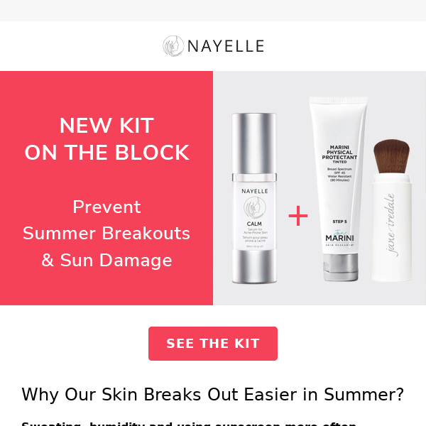 😎Prevent summer breakouts & sun damage