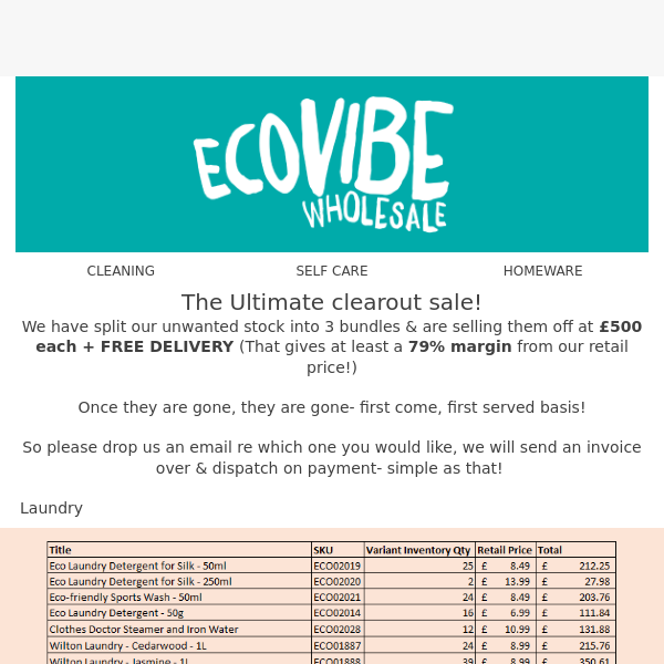 The Ultimate Clearout Sale