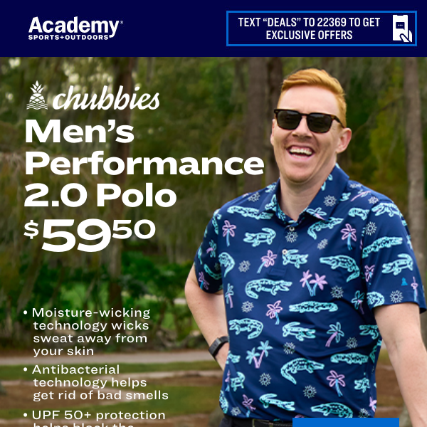 Men's Polos from Chubbies and Waggle Golf
