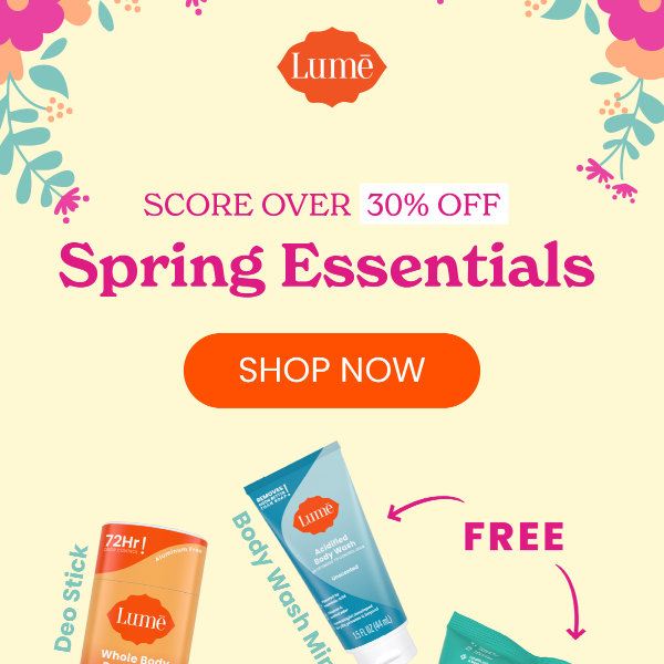 🌼 30% OFF Spring Essentials 🌼