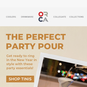 Throw the perfect party with these ORCA essentials!