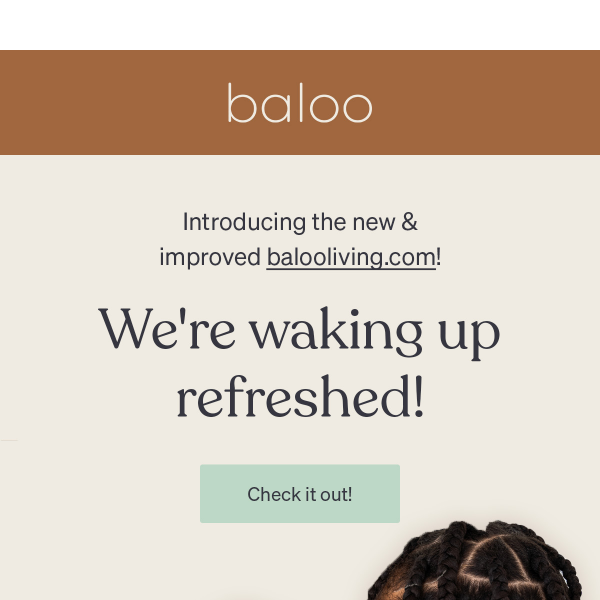 Our new website: we're waking up refreshed!