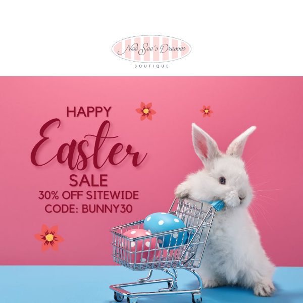 Don't forget, our HUGE Easter Sale is GOING ON NOW 🐣