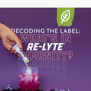 What makes Re-Lyte Immunity work?