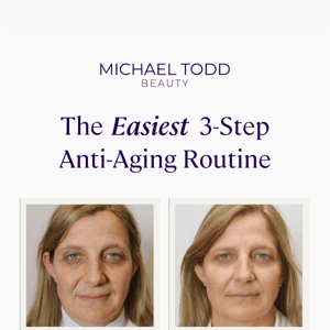 Fewer steps to younger skin ✨