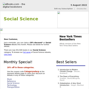 Social Science : 20% Discount, See Coupon Code ...
