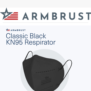 Classic Black KN95 Respirator