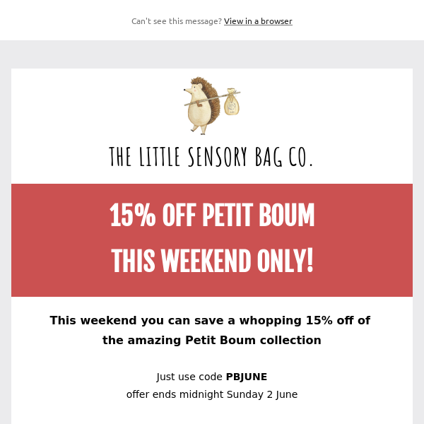 Final Day- 15% Off Petit Boum 🤑