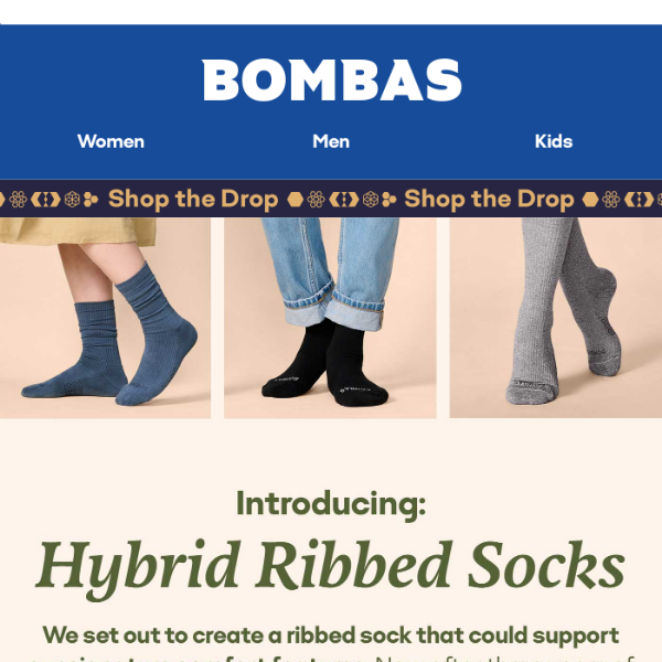 Shop the Drop: Hybrid Ribbed Socks