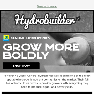 General Hydroponics 💧 Complete Plant Nutrition for All Grows