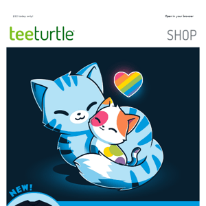 Rainbow kitty love t-shirt! 🐱🌈