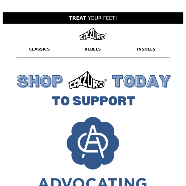 Make a Difference Today: Shop Calzuro.com and Support Advocating Opportunities!