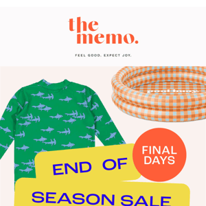 Final Days! Save an Extra 20% Off Sale