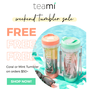 Choose your FREE Tumbler! 🧡🍃