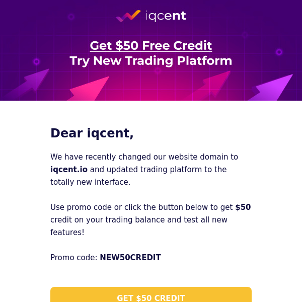 Welcome IQCent.io! $50 free credit promo code inside…