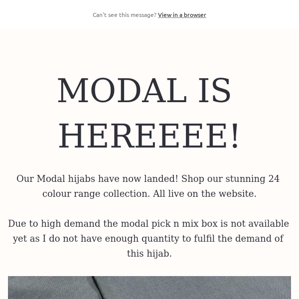 MODAL IS HEREEEE!