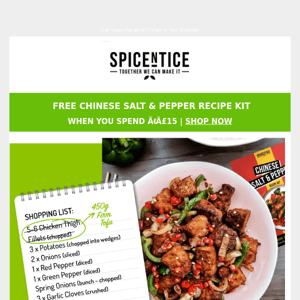 Day 5 - FREE Chinese Salt & Pepper Kit & Recipe! 🥕