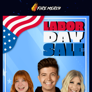 LABOR DAY SALE!🚨 Fire Merch 🔥, Bri Merch 👑, and Keeley Merch 🐶 25% off storewide!!