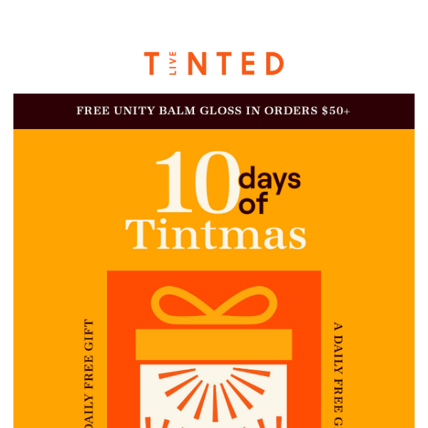 Introducing Tintmas: 10 days of FREE gifts🎁