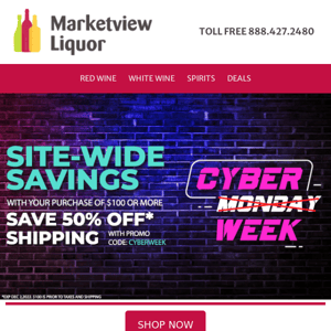 Cyber Week Site Wide Savings Ends Today!