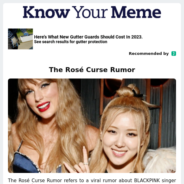 The Rosé Curse Rumor