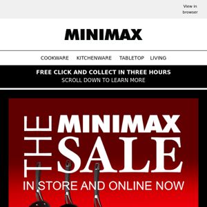 THE MINIMAX SALE IS HERE  | UP TO 70% OFF