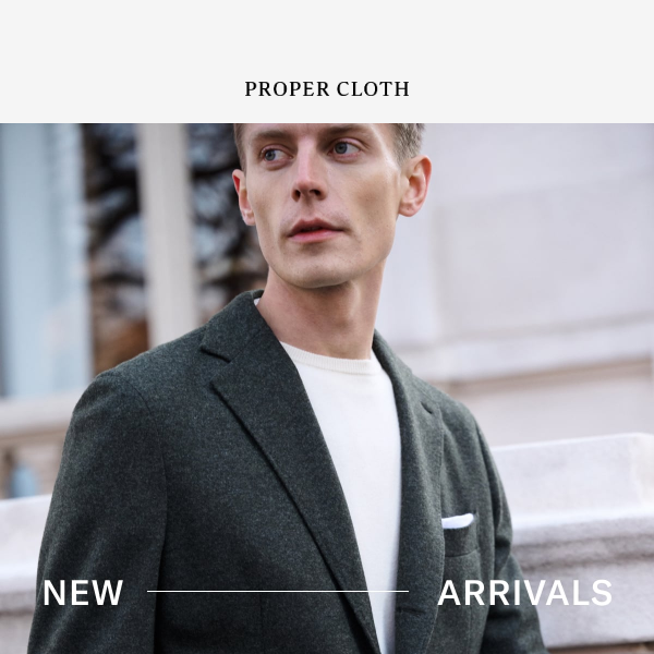 New Year, New Arrivals: Soft Flannel Jackets, Italian Corduroy Shirts, and Our Most Versatile Pants