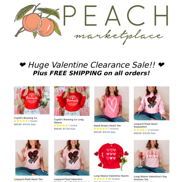 Valentine Clearance Sale!! ❤️