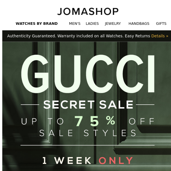 🤫 SECRET GUCCI SALE 🤫 VIPs Only - Joma Shop