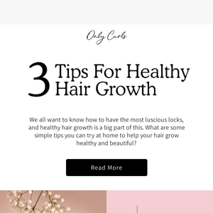 For Healthy Hair Growth