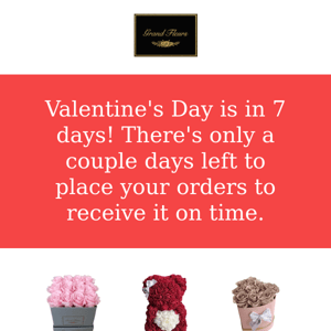 ❤️ Valentine's Day is in 7 days! New large arrangements added.