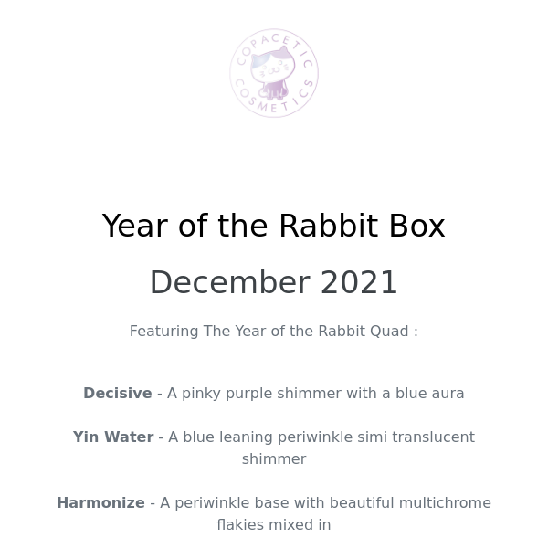 Copacetic Monthly - December's Box