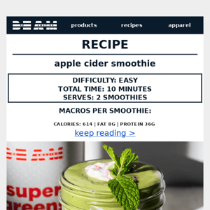 apple cider super greens recipe