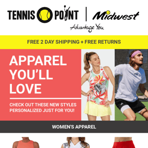 Step Out In Style! Tennis Apparel You'll Love!