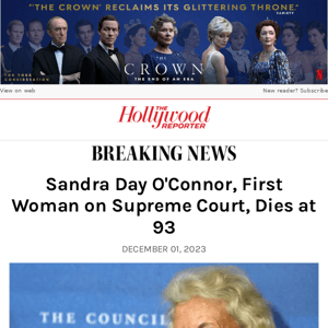 Sandra Day O'Connor, First Woman on Supreme Court, Dies at 93