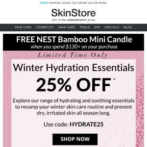 25% Off Winter Hydration Essentials