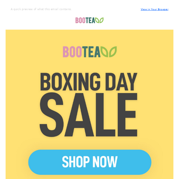 🎁 Bootea's Boxing Day Sale is Here!