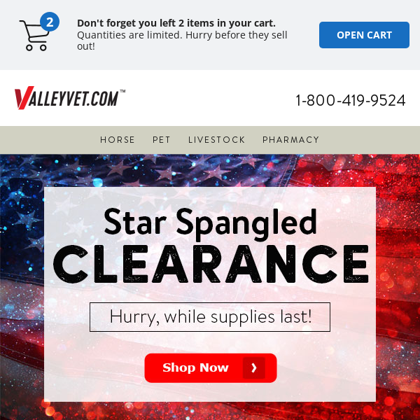 Final Call: Star Spangled Clearance, Save Today!