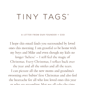 Merry Christmas from Tiny Tags